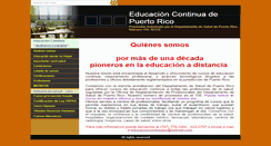 Desktop Screenshot of educacioncontinuapuertorico.com