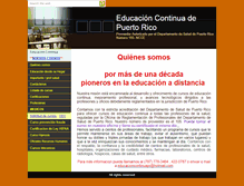 Tablet Screenshot of educacioncontinuapuertorico.com